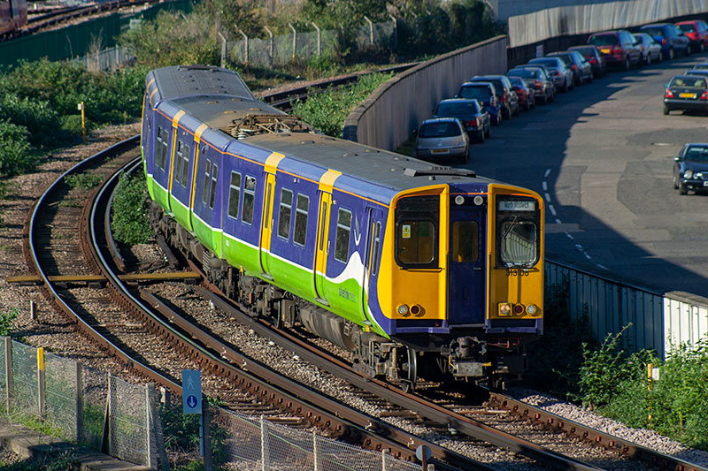 Silverlink Metro 313106 outside Canning Town