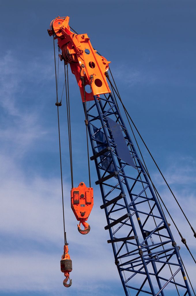 50ton crane hooks during the Blackfriars redevelopment